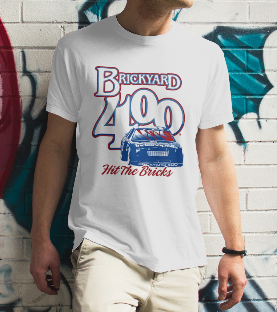 Brickyard 400 Hit The Bricks Indianapolis Motor Speedway Racing Car T-Shirt