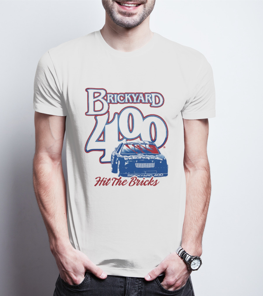 Brickyard 400 Hit The Bricks Indianapolis Motor Speedway Racing Car T-Shirt