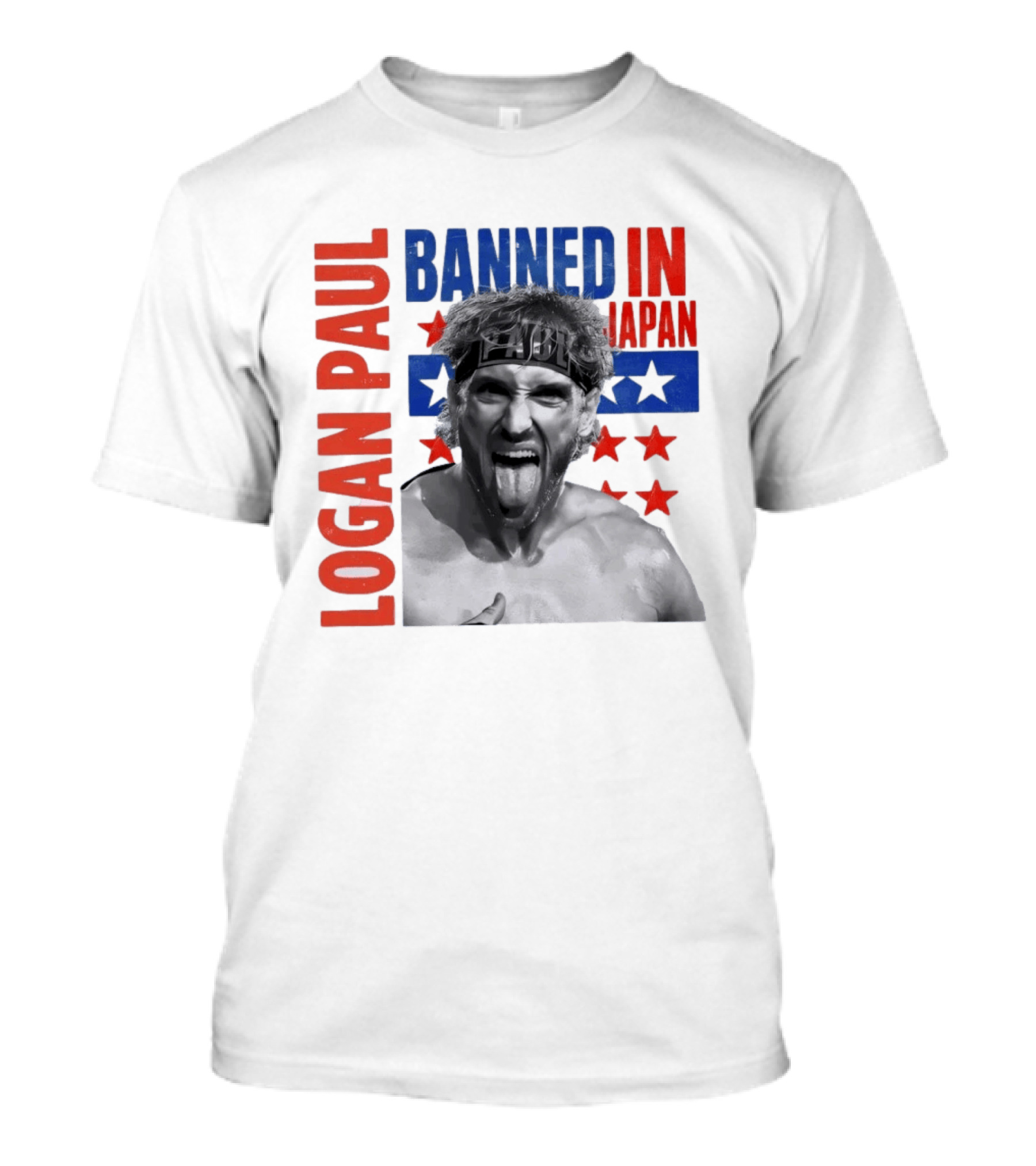 Logan Paul Banned In Japan Stars And Stripes T-Shirt