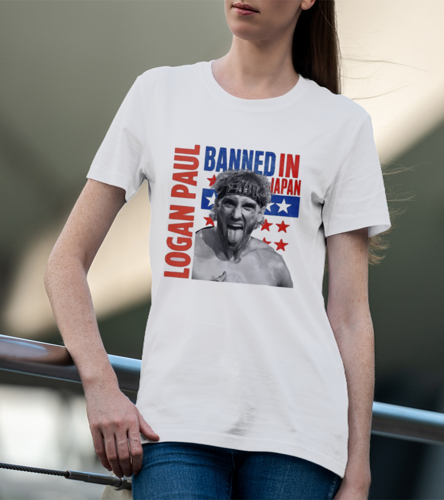 Logan Paul Banned In Japan Stars And Stripes T-Shirt