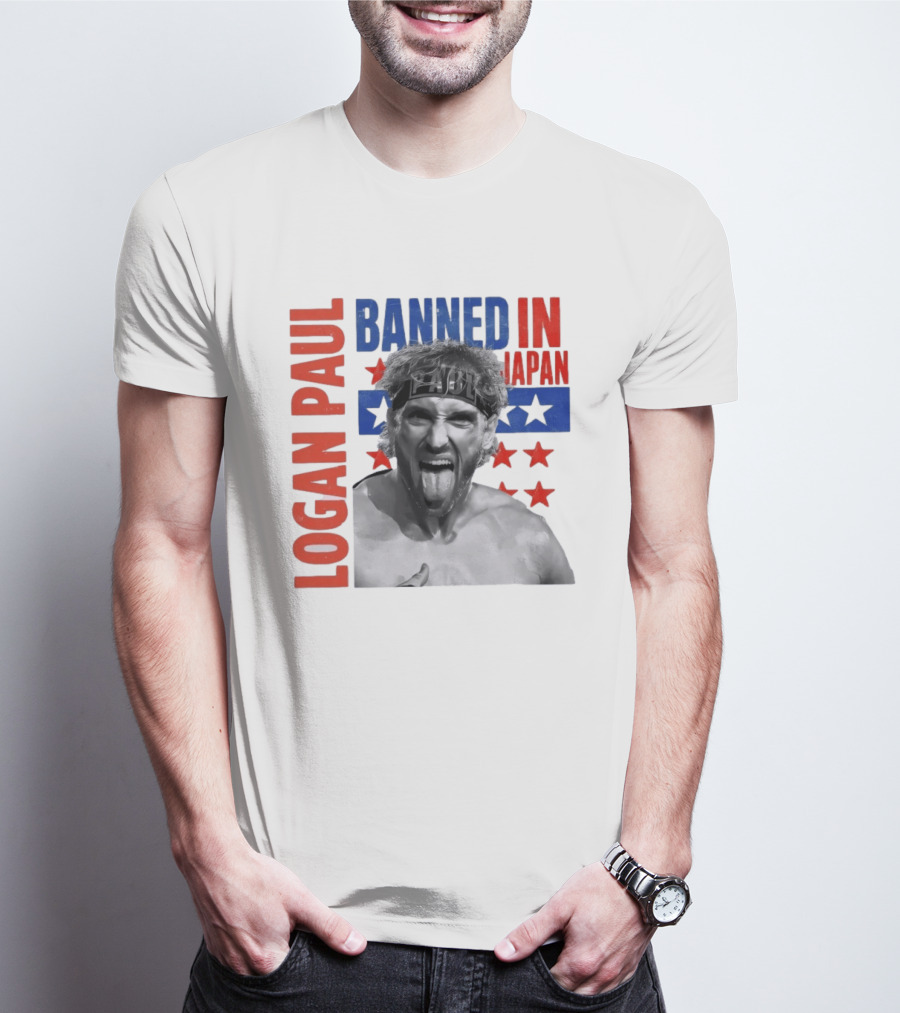 Logan Paul Banned In Japan Stars And Stripes T-Shirt