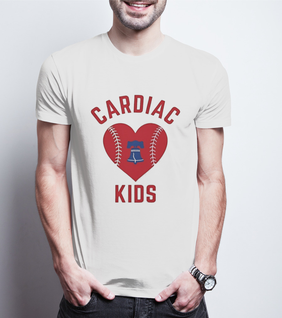 Cardiac Kids Philadelphia Phillies Heart Baseball T-Shirt