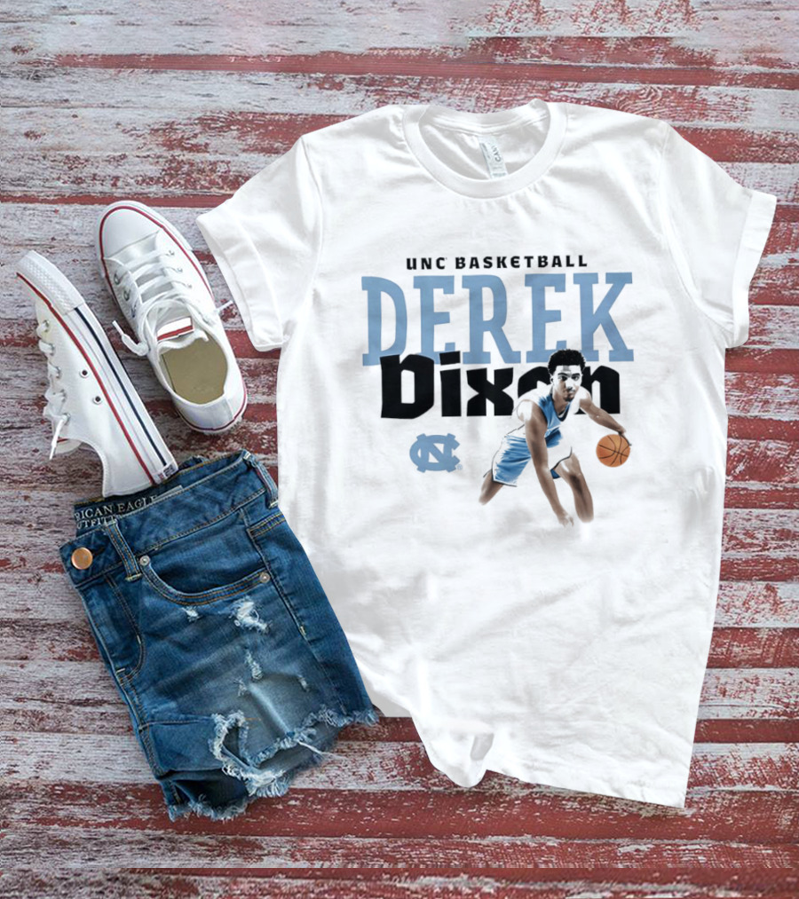 UNC Basketball Derek Dixon Player Pose Star T-Shirt