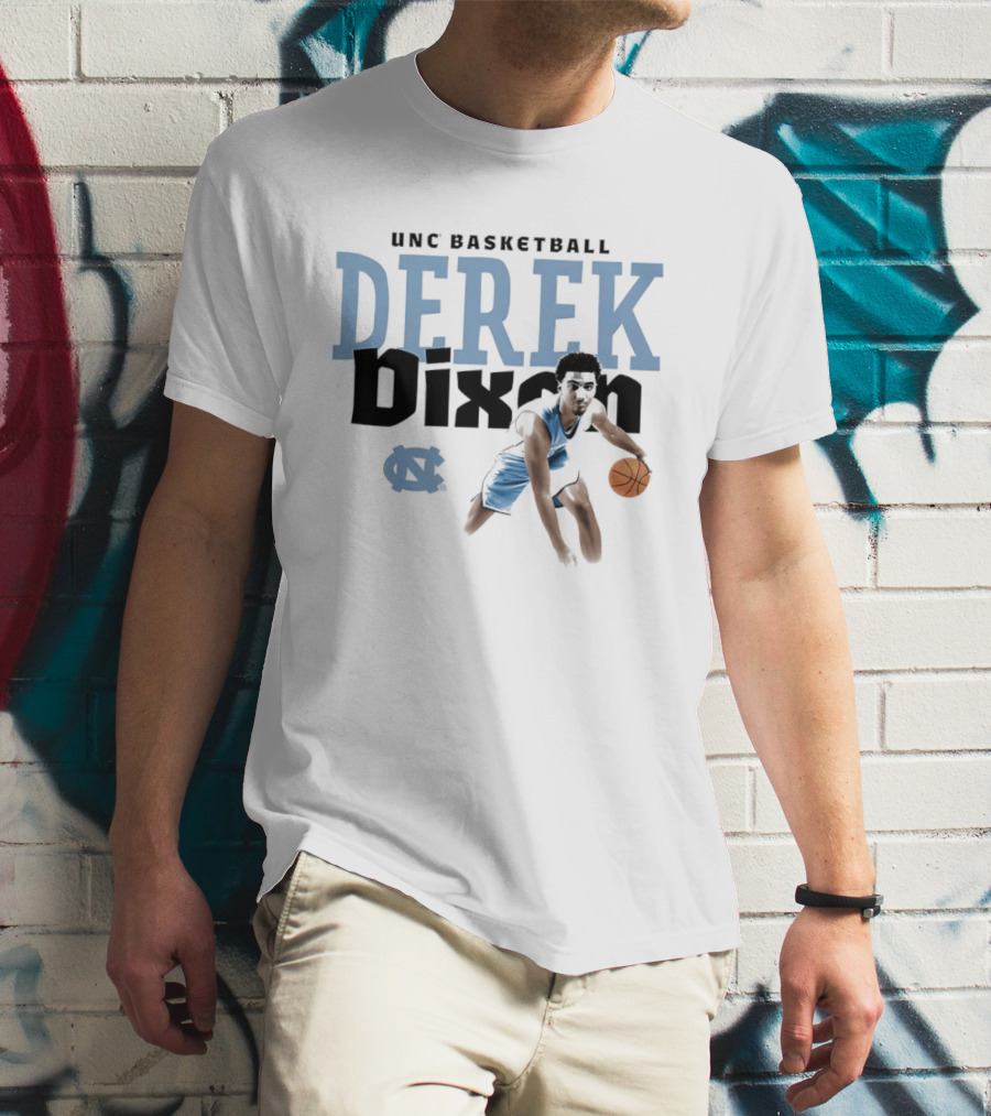 UNC Basketball Derek Dixon Player Pose Star T-Shirt