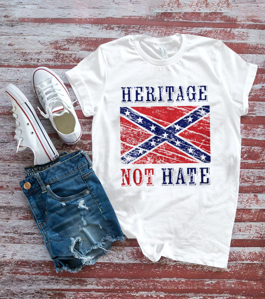 Heritage Not Hate Confederate Flag Southern T-Shirt