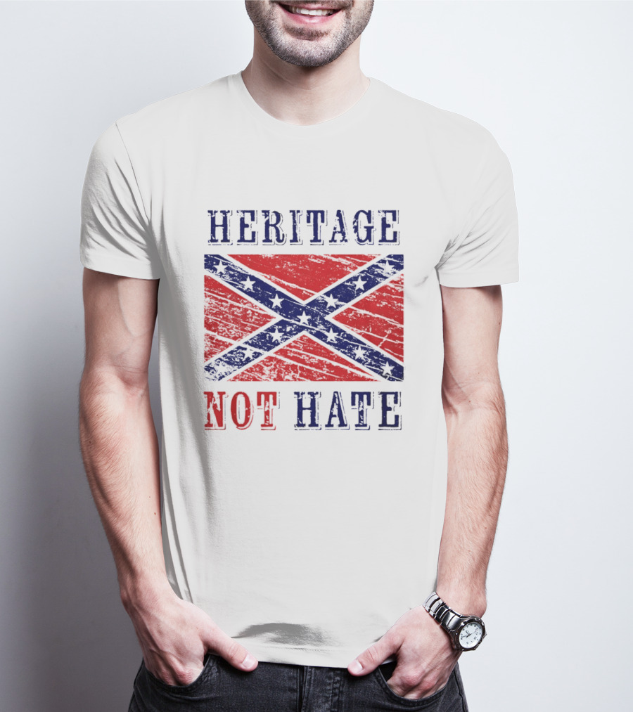 Heritage Not Hate Confederate Flag Southern T-Shirt
