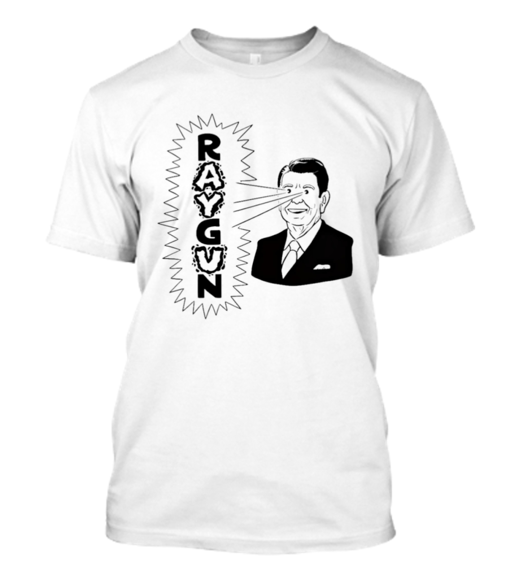 Raygun Ronald Reagan Laser Eyes T-Shirt