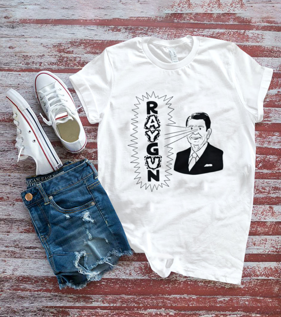 Raygun Ronald Reagan Laser Eyes T-Shirt