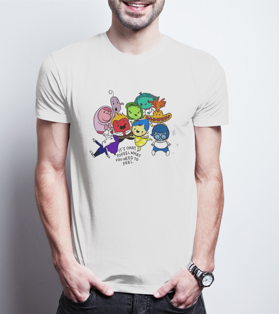 Inside Out Characters It's Okay To Feel What You Need To Feel Pixar T-Shirt