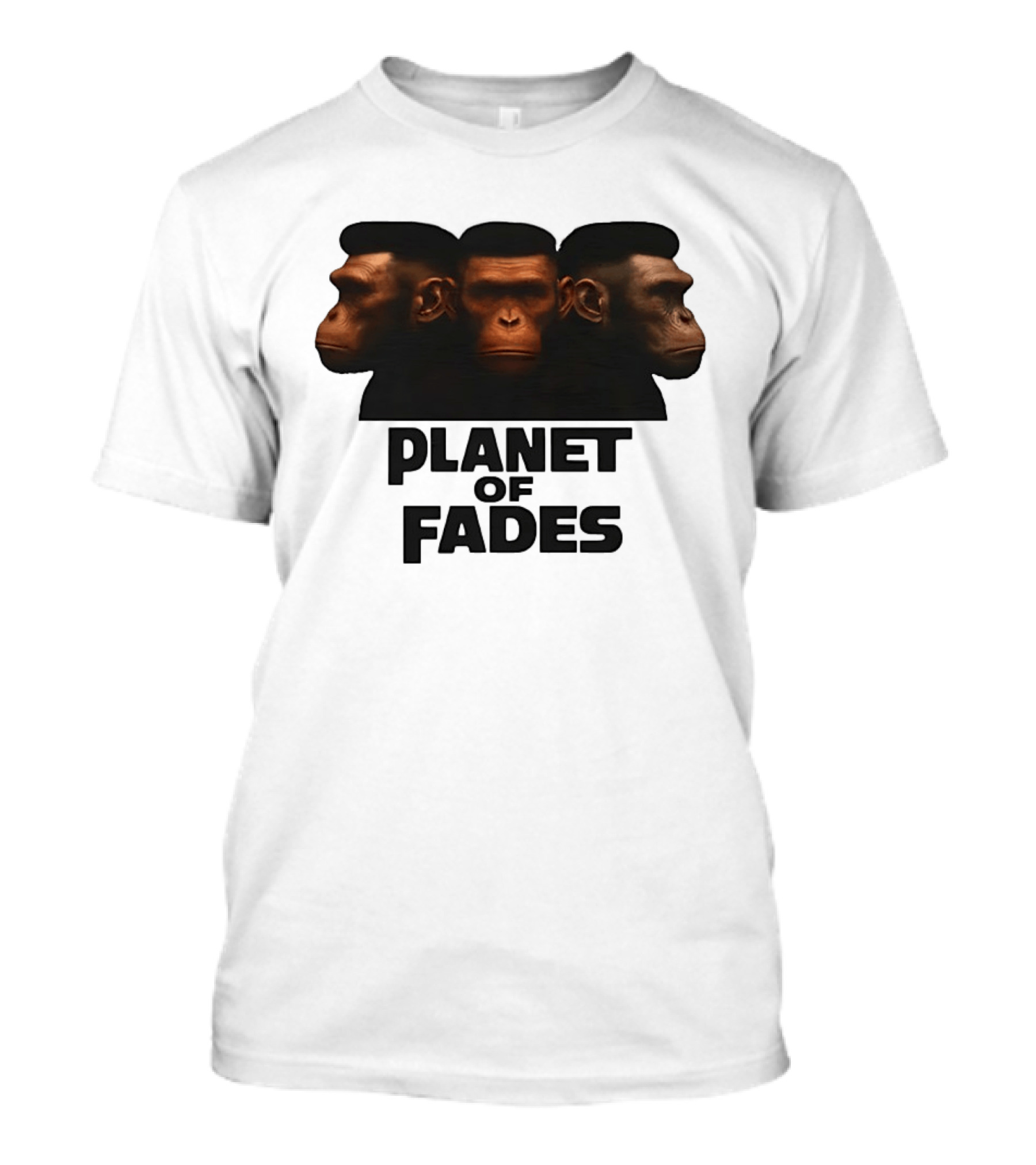 Three Chimpanzees Planet Of Fades T-Shirt