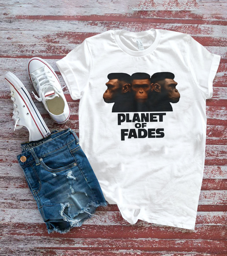 Three Chimpanzees Planet Of Fades T-Shirt