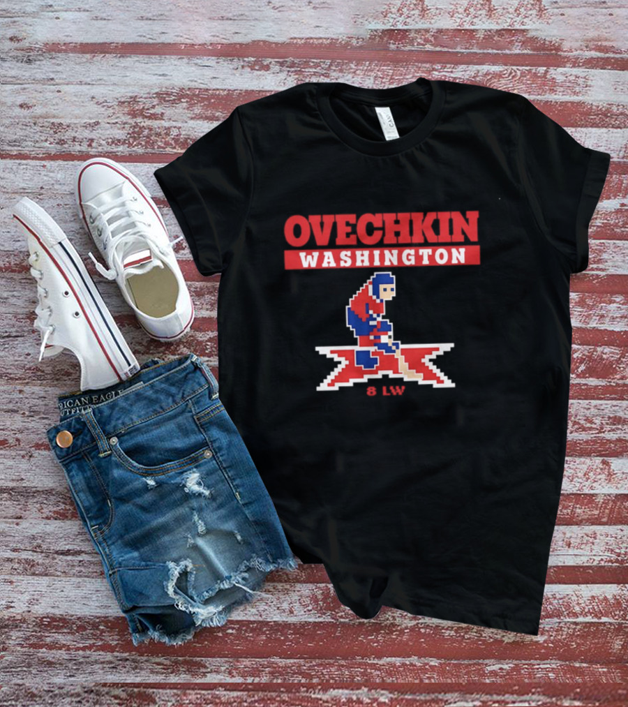Ovechkin Washington Capitals 8 Bit Hockey LW T-Shirt