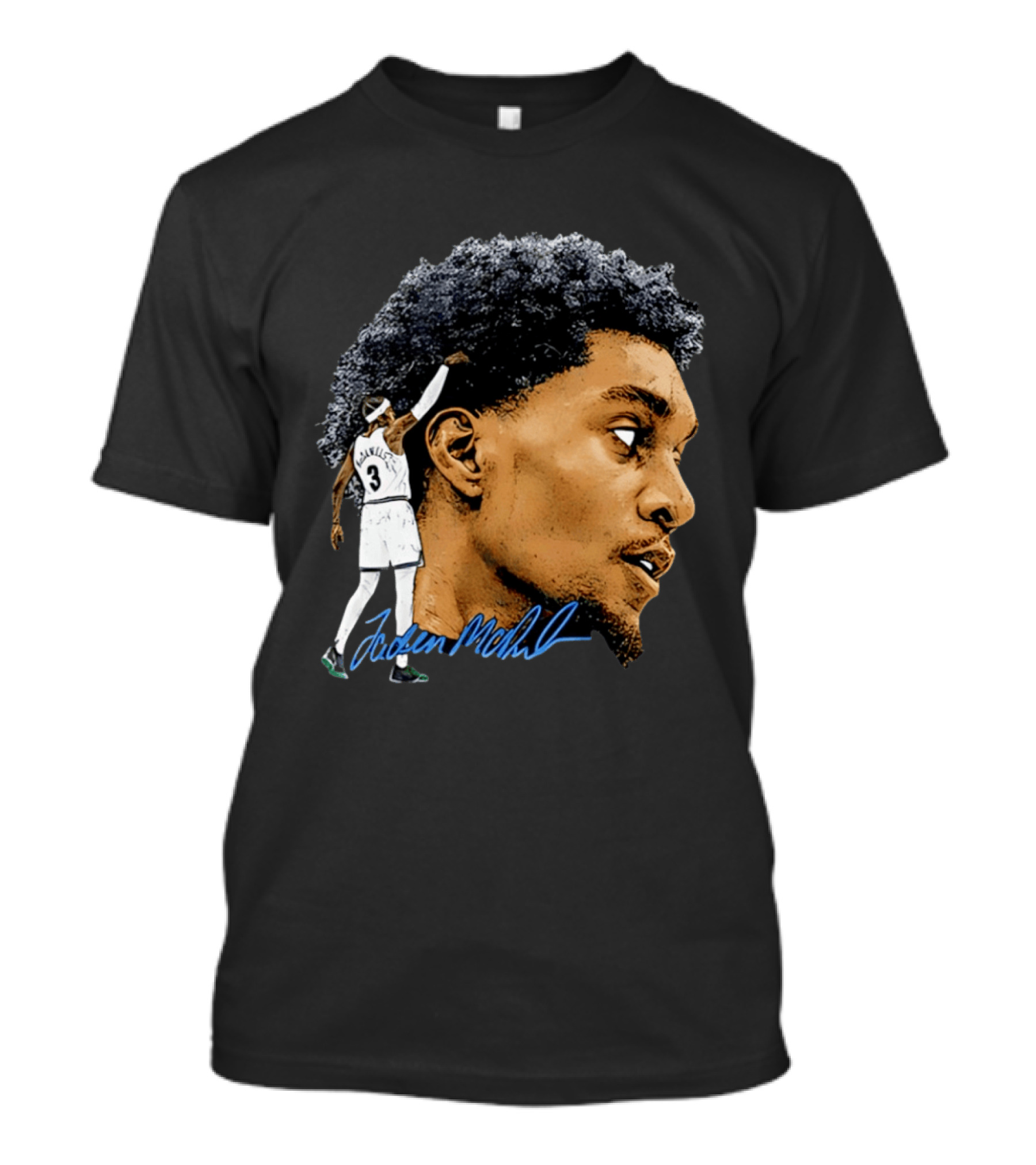 Anthony Edwards Minnesota Timberwolves Jordan McLaughlin Signature T-Shirt