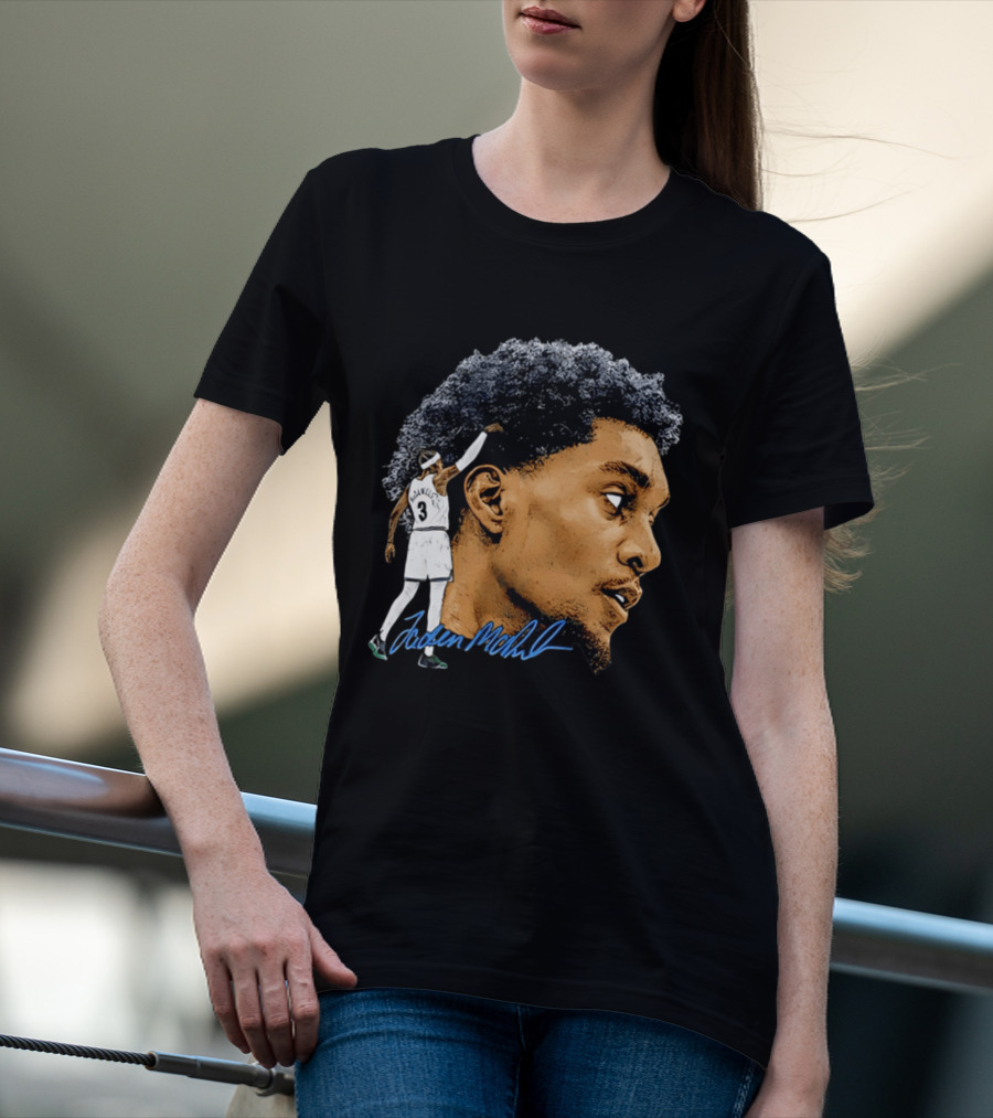 Anthony Edwards Minnesota Timberwolves Jordan McLaughlin Signature T-Shirt