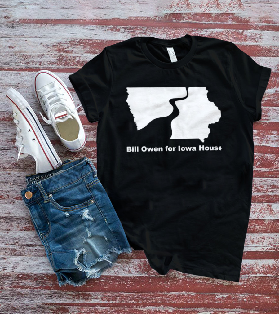 Bill Owen For Iowa House Campaign Map T-Shirt