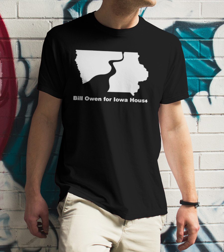 Bill Owen For Iowa House Campaign Map T-Shirt