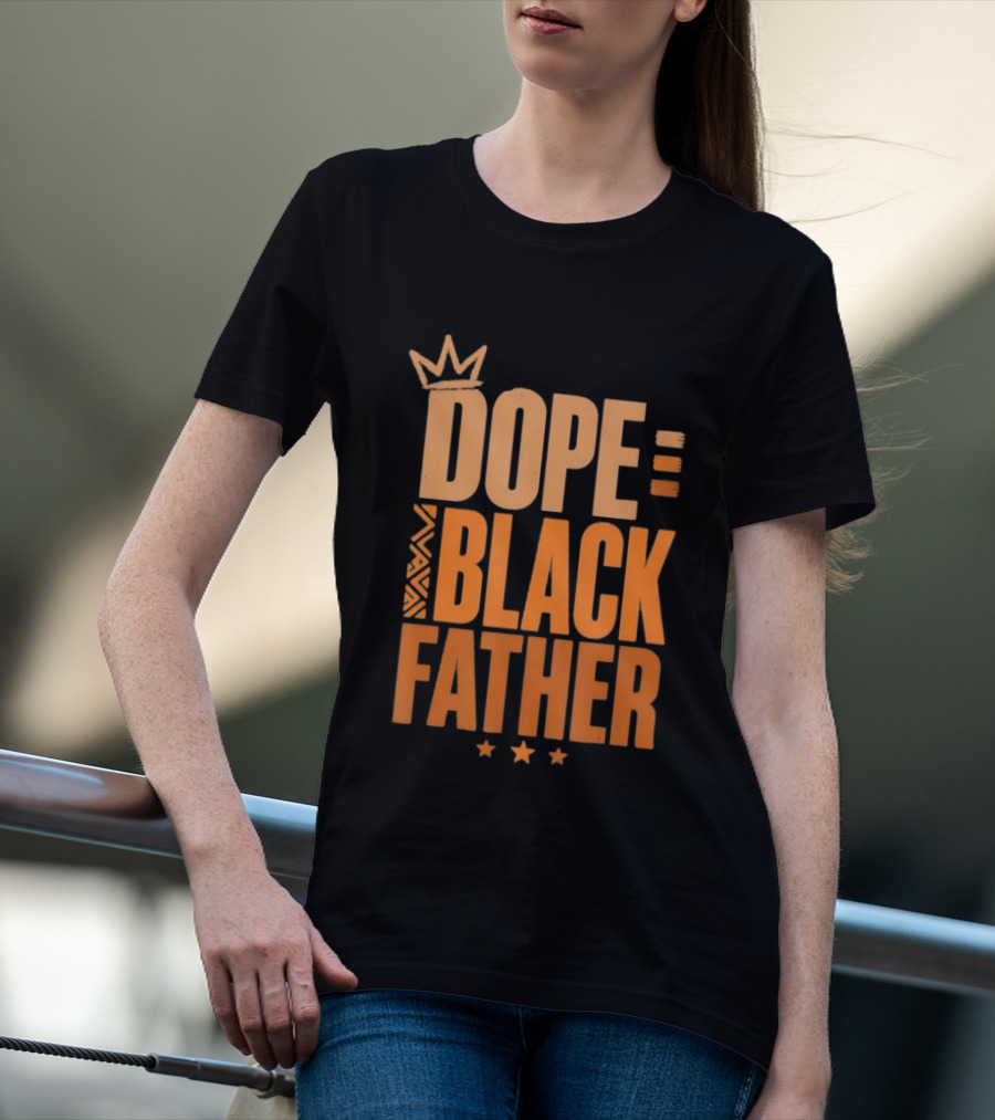 Dope Black Father Crown Stars T-Shirt