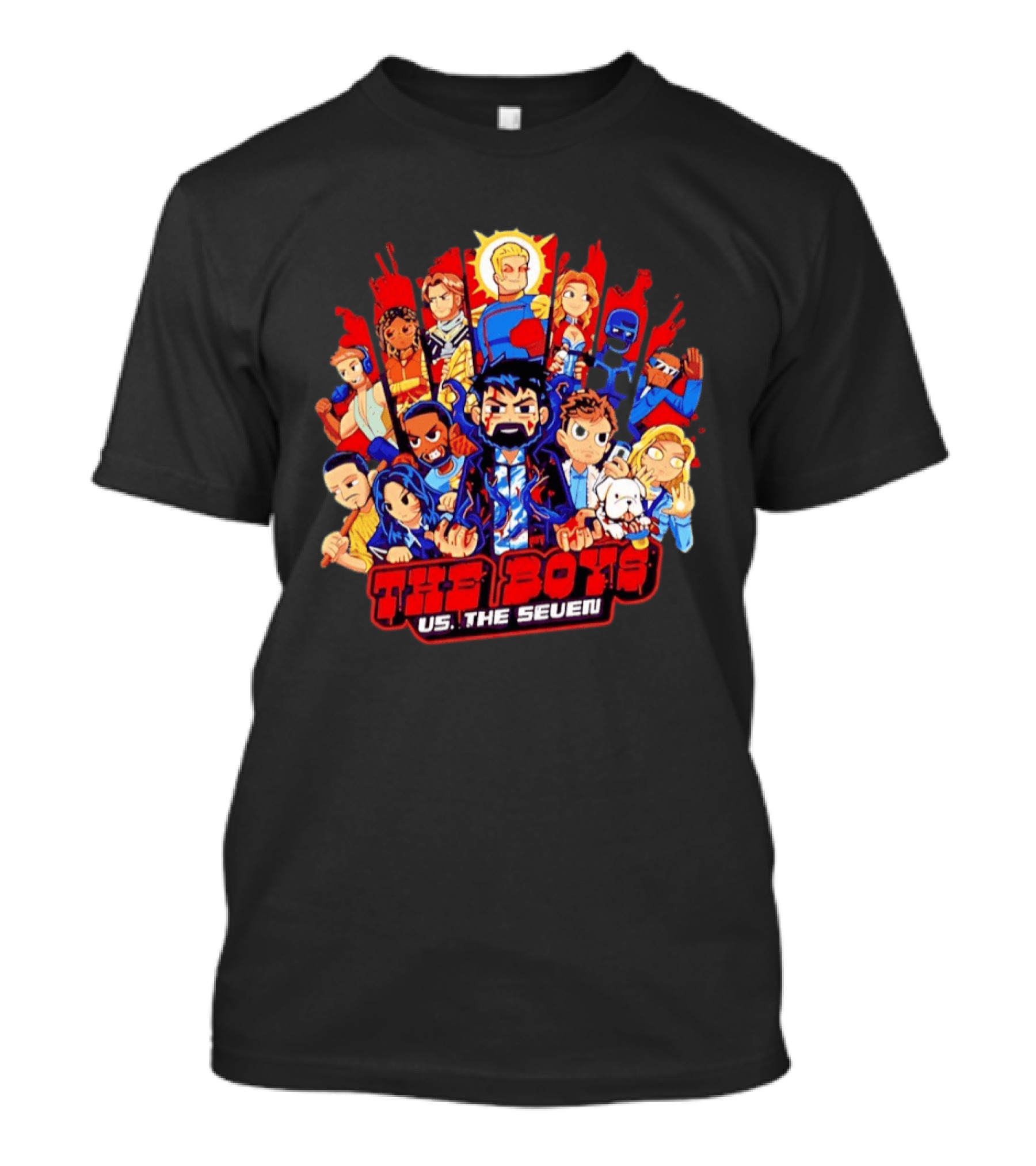The Boys Vs The Seven Chibi Homelander Character Clash T-Shirt