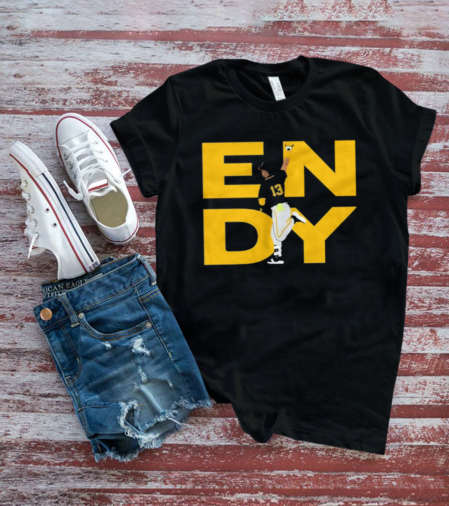 Endy Rodríguez 13 Pittsburgh Pirates Baseball T-Shirt