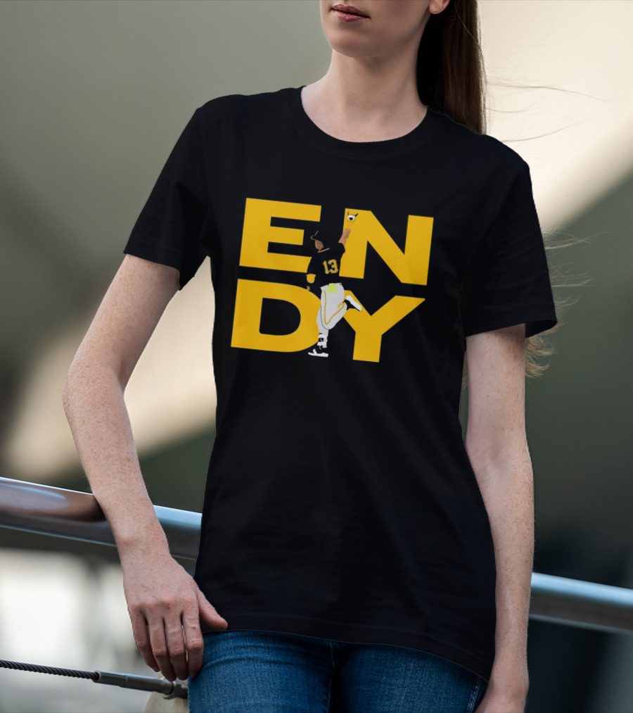 Endy Rodríguez 13 Pittsburgh Pirates Baseball T-Shirt