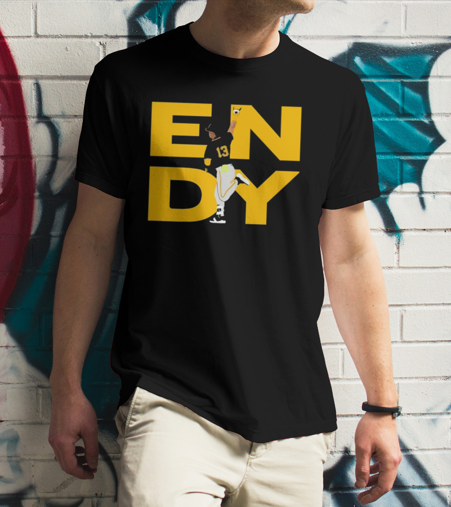 Endy Rodríguez 13 Pittsburgh Pirates Baseball T-Shirt