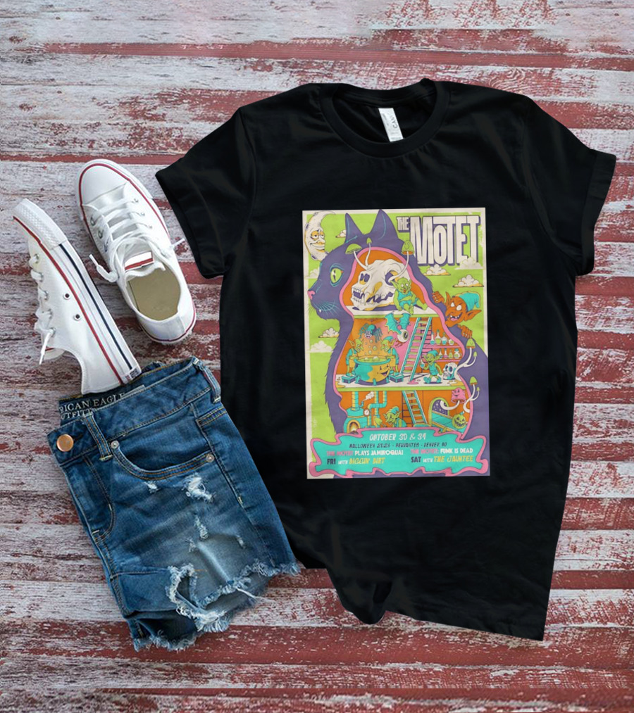 The Motet Plays Jamiroquai Halloween 2026 Cervantes Denver Concert Funk Is Dead Diggin' Dirt The Jauntee T-Shirt