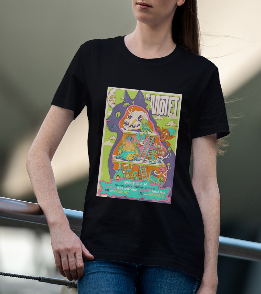 The Motet Plays Jamiroquai Halloween 2026 Cervantes Denver Concert Funk Is Dead Diggin' Dirt The Jauntee T-Shirt