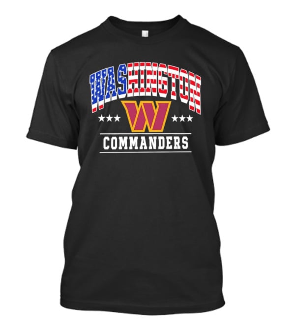 Washington Commanders 1776 2026 250 Years 4th Of July American Flag Stars T-Shirt
