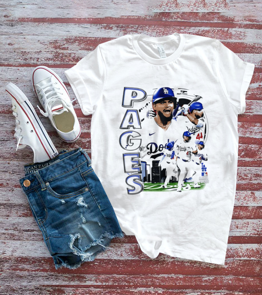 Andy Pages Los Angeles Dodgers 90s Bootleg Collage Dodgers 44 T-Shirt