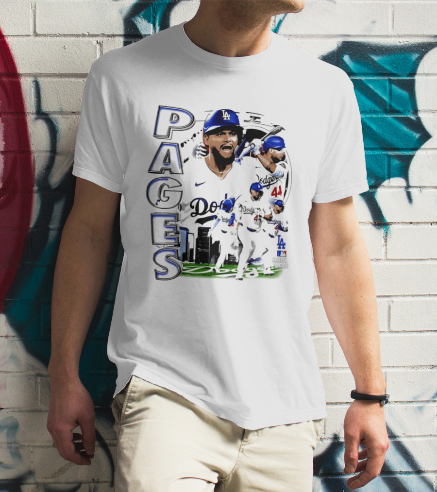 Andy Pages Los Angeles Dodgers 90s Bootleg Collage Dodgers 44 T-Shirt