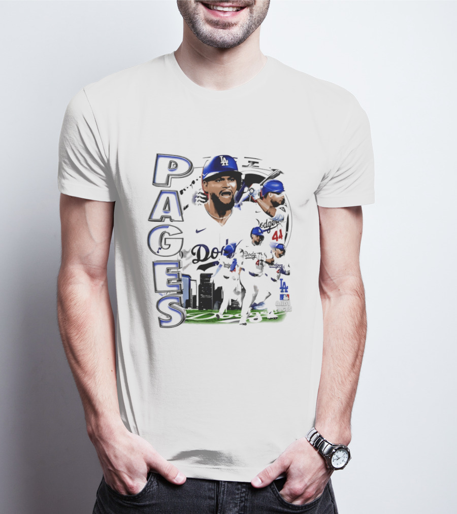 Andy Pages Los Angeles Dodgers 90s Bootleg Collage Dodgers 44 T-Shirt