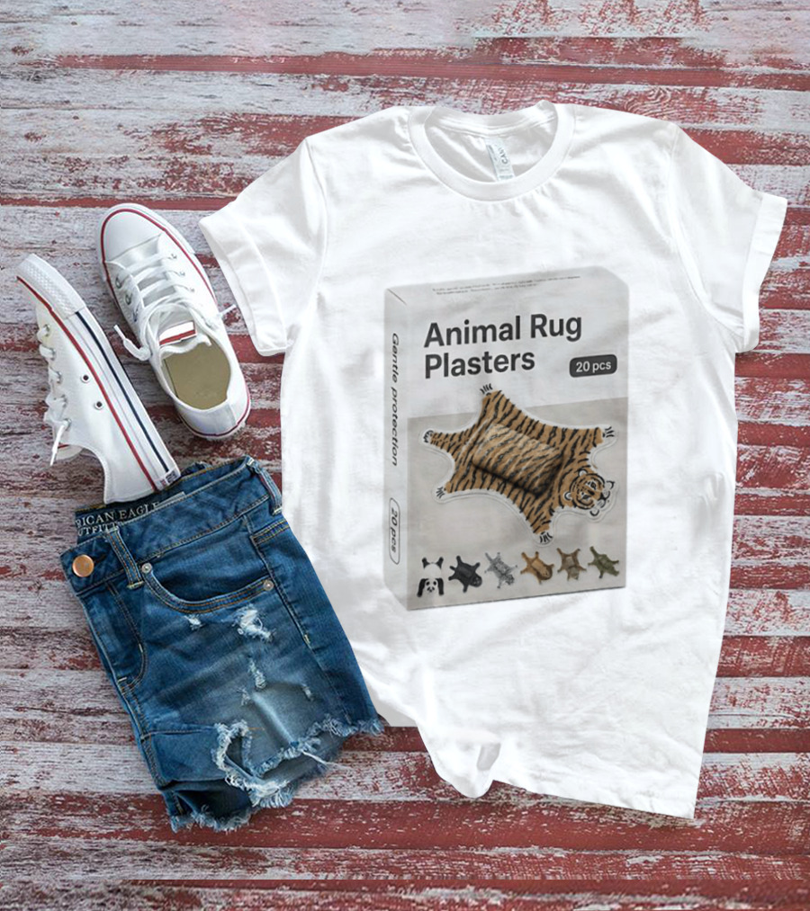 Animal Rug Plasters 20pcs Gentle Protection Tiger Panda Bear T-Shirt