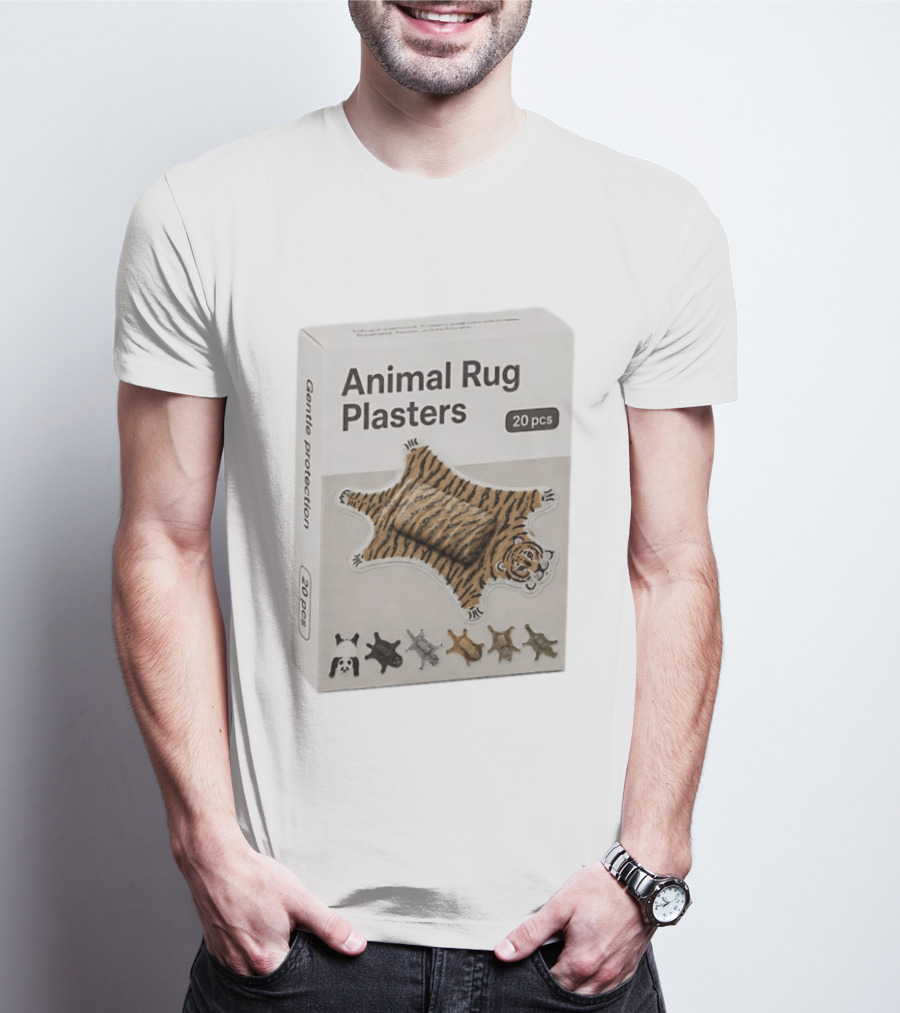 Animal Rug Plasters 20pcs Gentle Protection Tiger Panda Bear T-Shirt