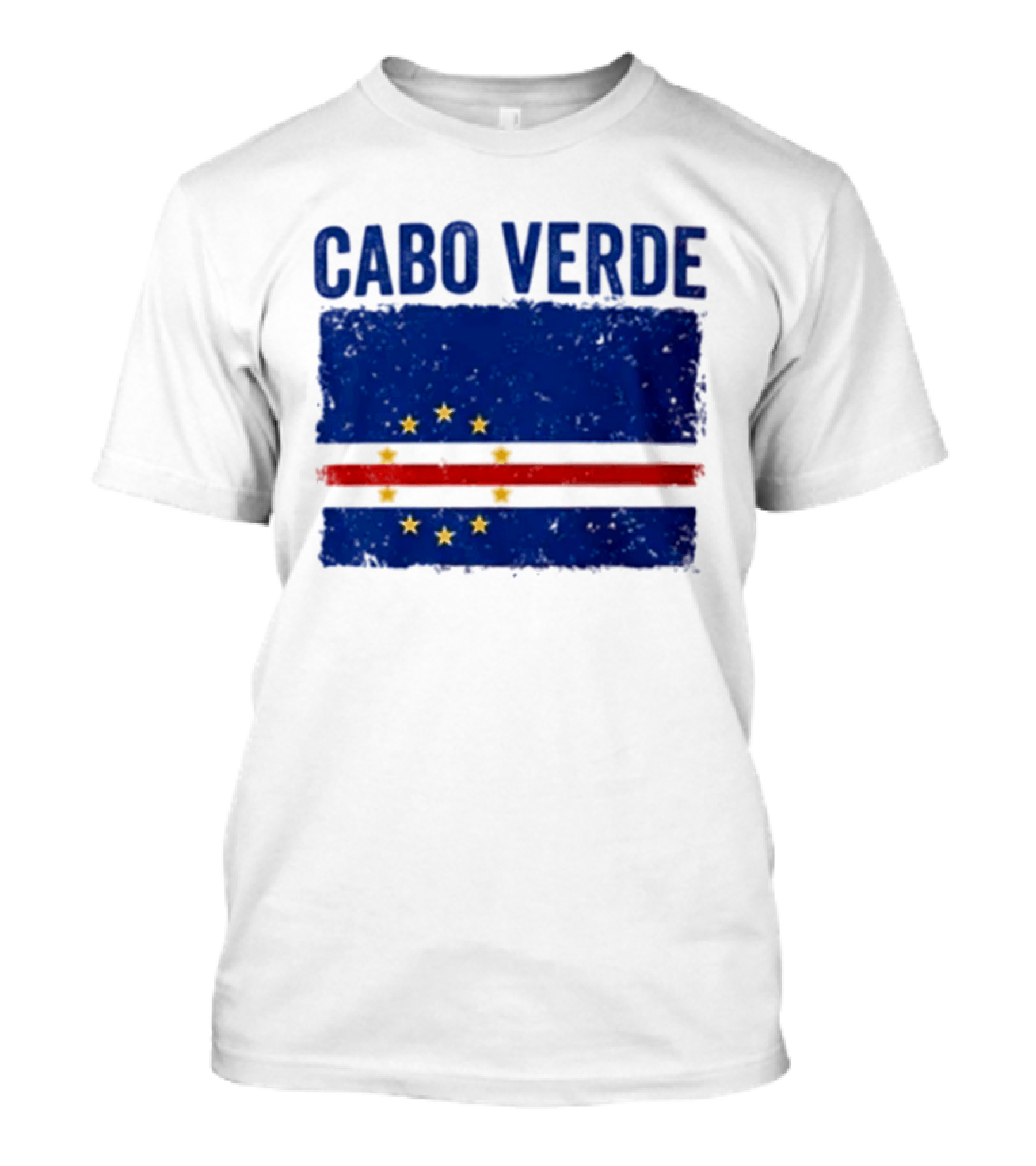 Cabo Verde Flag African Country Patriotic Stars And Stripes T-Shirt