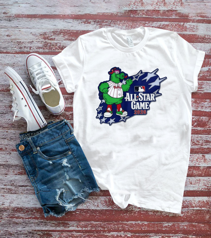 Philadelphia Phillies MLB All Star Game 2026 Phanatic Stars T-Shirt