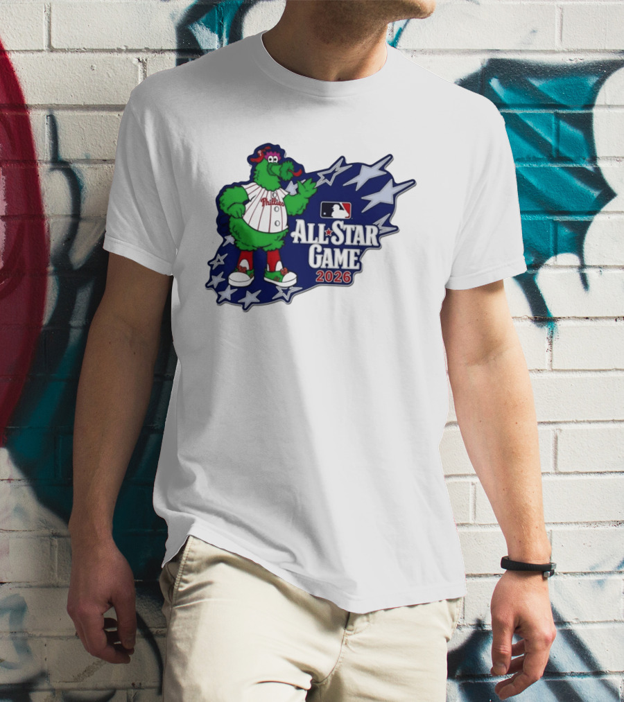 Philadelphia Phillies MLB All Star Game 2026 Phanatic Stars T-Shirt