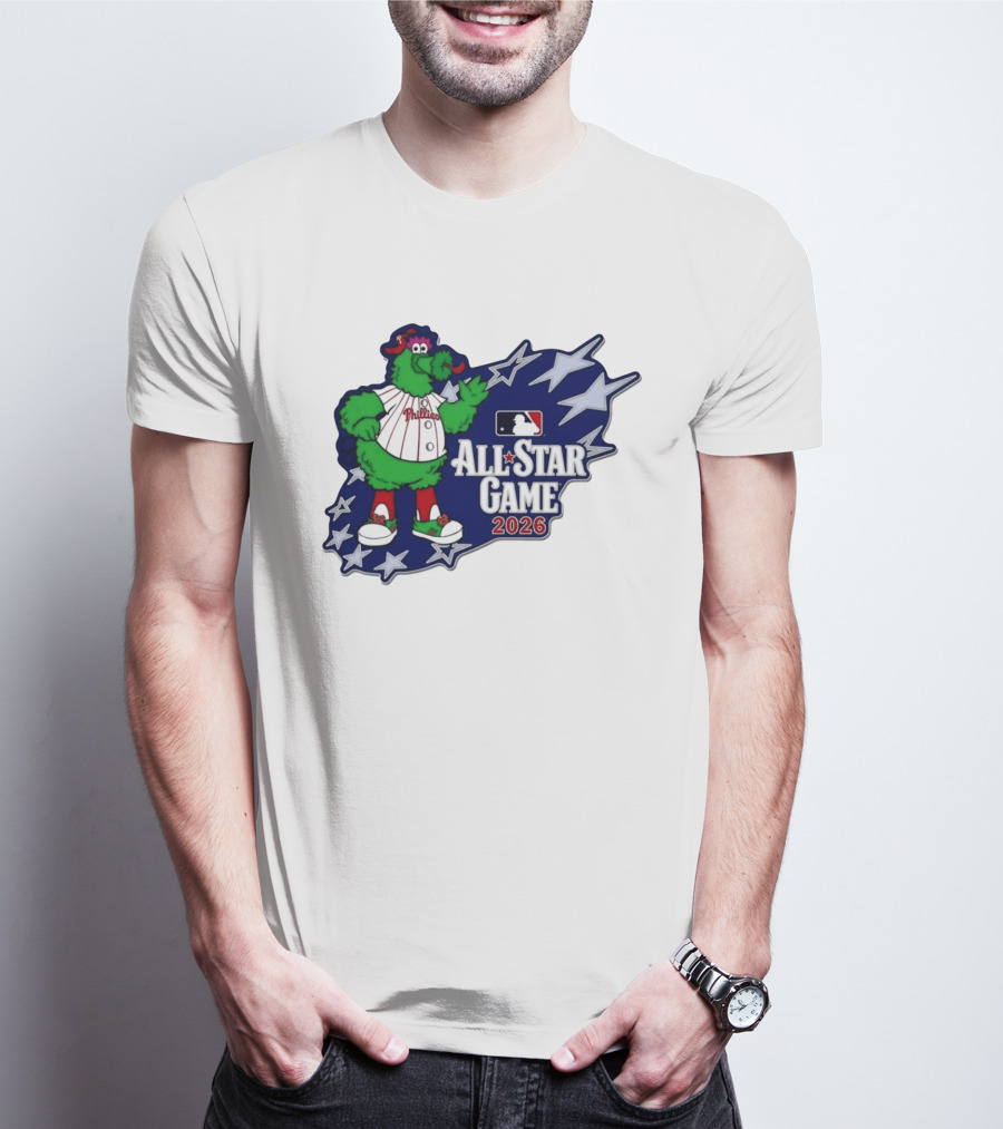 Philadelphia Phillies MLB All Star Game 2026 Phanatic Stars T-Shirt