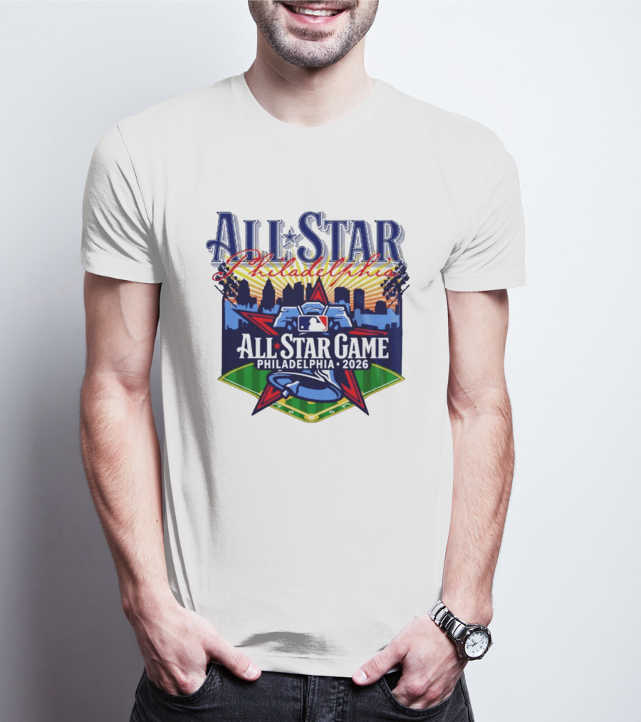 Philadelphia Phillies All Star Game 2026 Skyline Baseball MLB T-Shirt