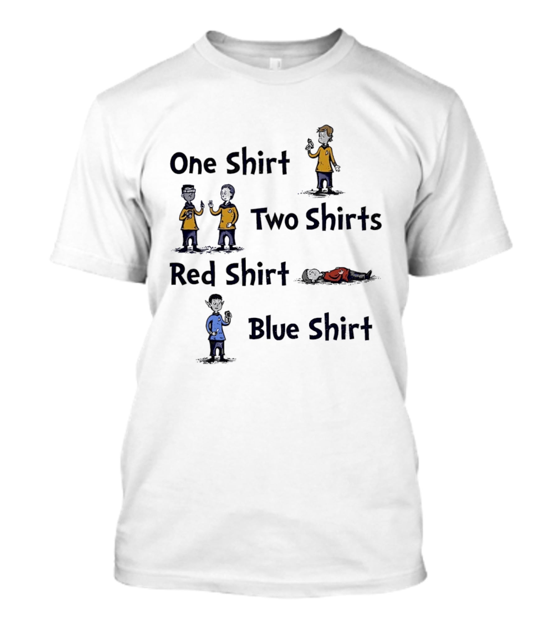 One Shirt Two Shirts Red Shirt Blue Meme T-Shirt