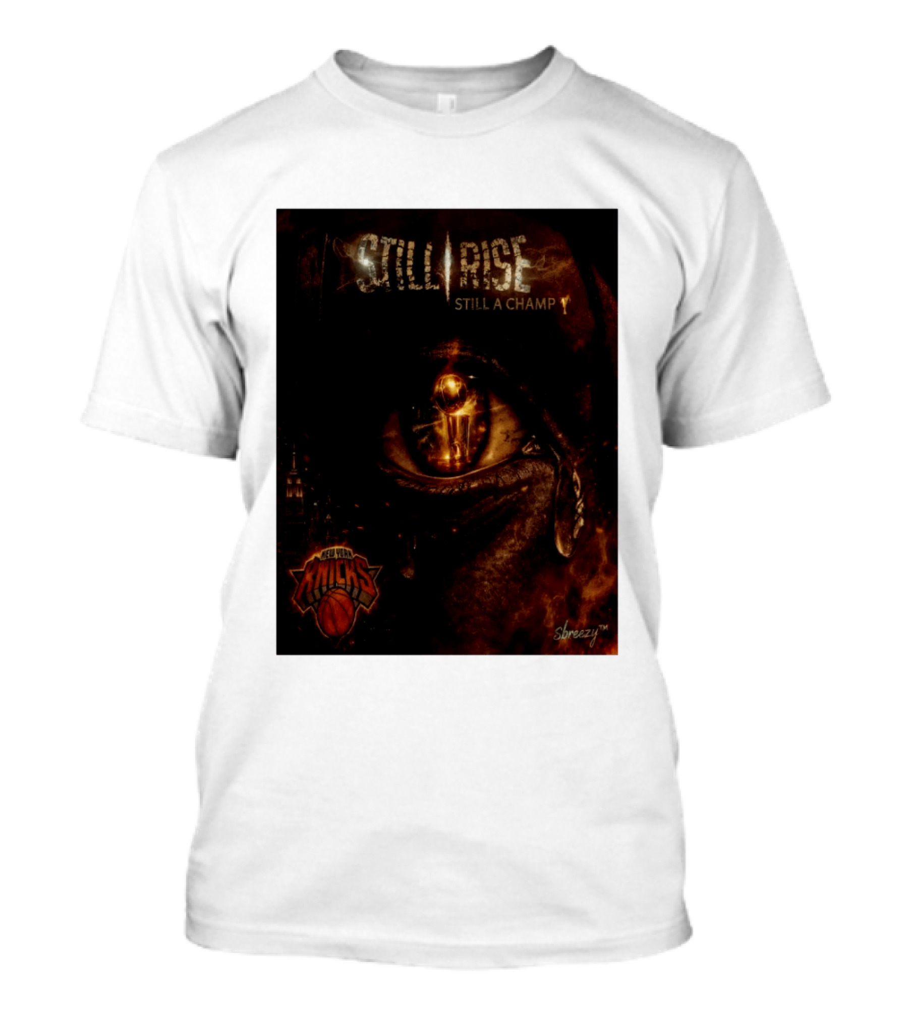 Still Rise Still A Champ New York Knicks Eye Of Basketball Determination T-Shirt