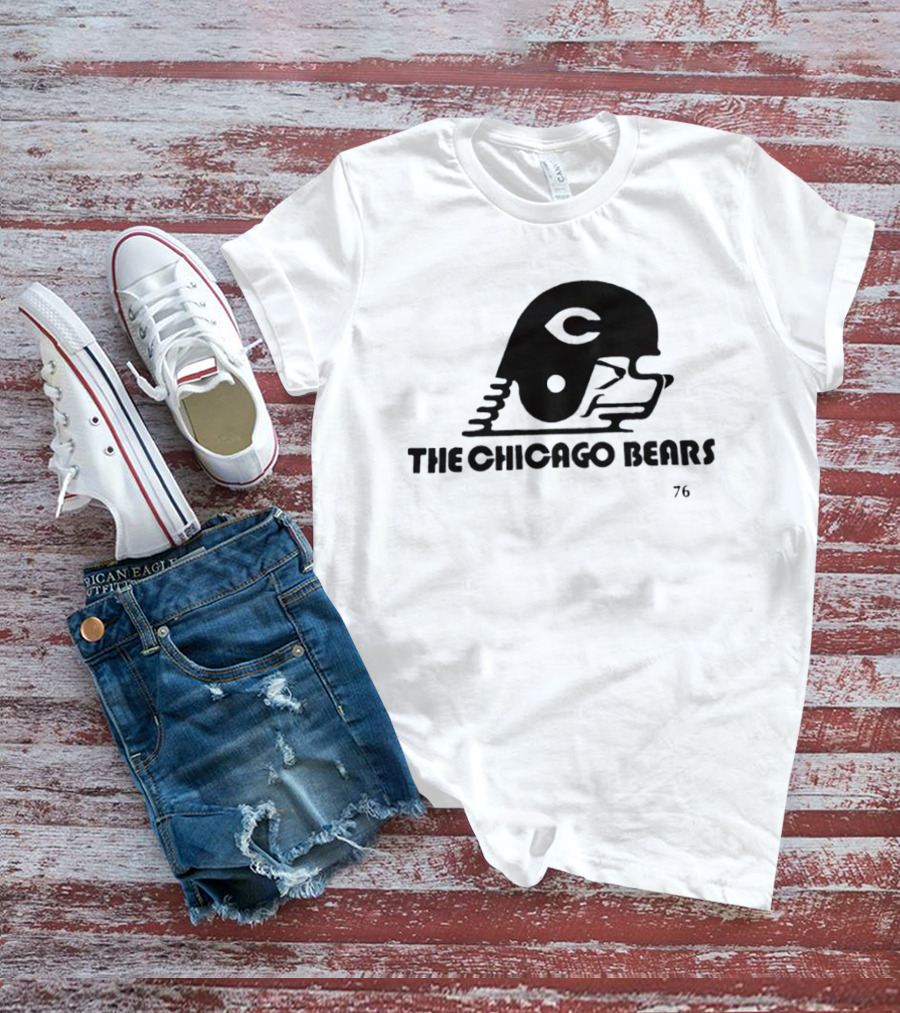 The Chicago Bears Helmet Logo 76 T-Shirt