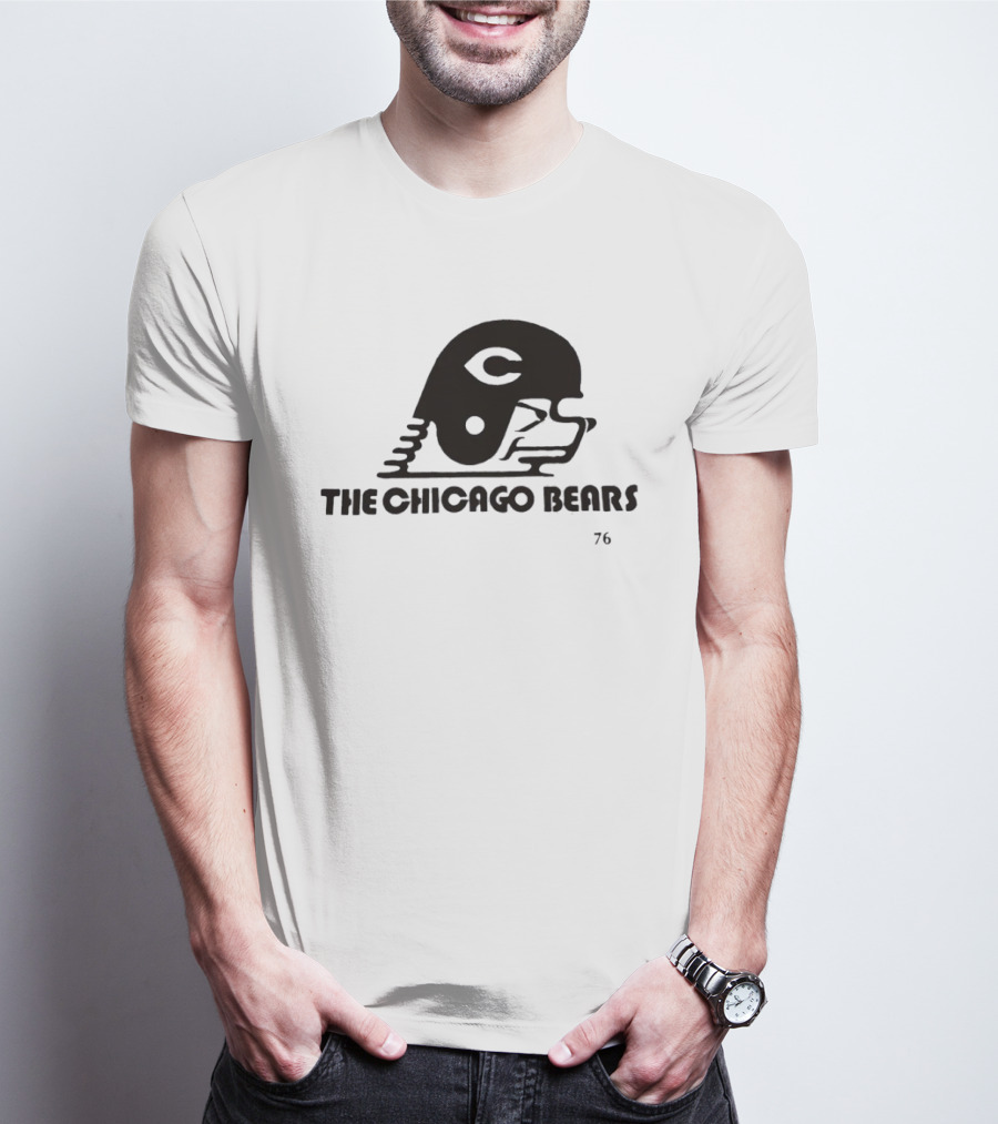 The Chicago Bears Helmet Logo 76 T-Shirt