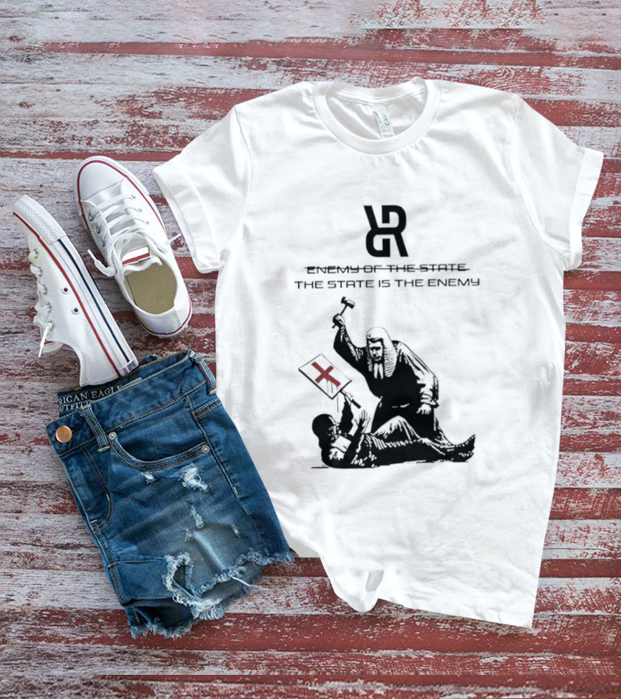 Revolutionary Struggle Judging The State Is The Enemy Political Protest T-Shirt