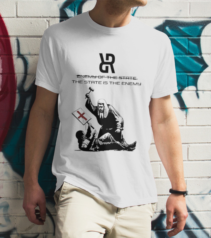 Revolutionary Struggle Judging The State Is The Enemy Political Protest T-Shirt
