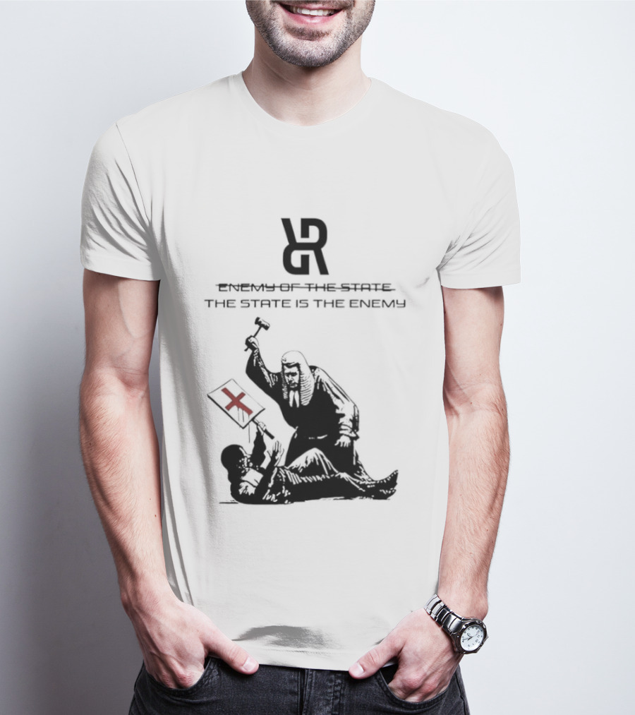 Revolutionary Struggle Judging The State Is The Enemy Political Protest T-Shirt