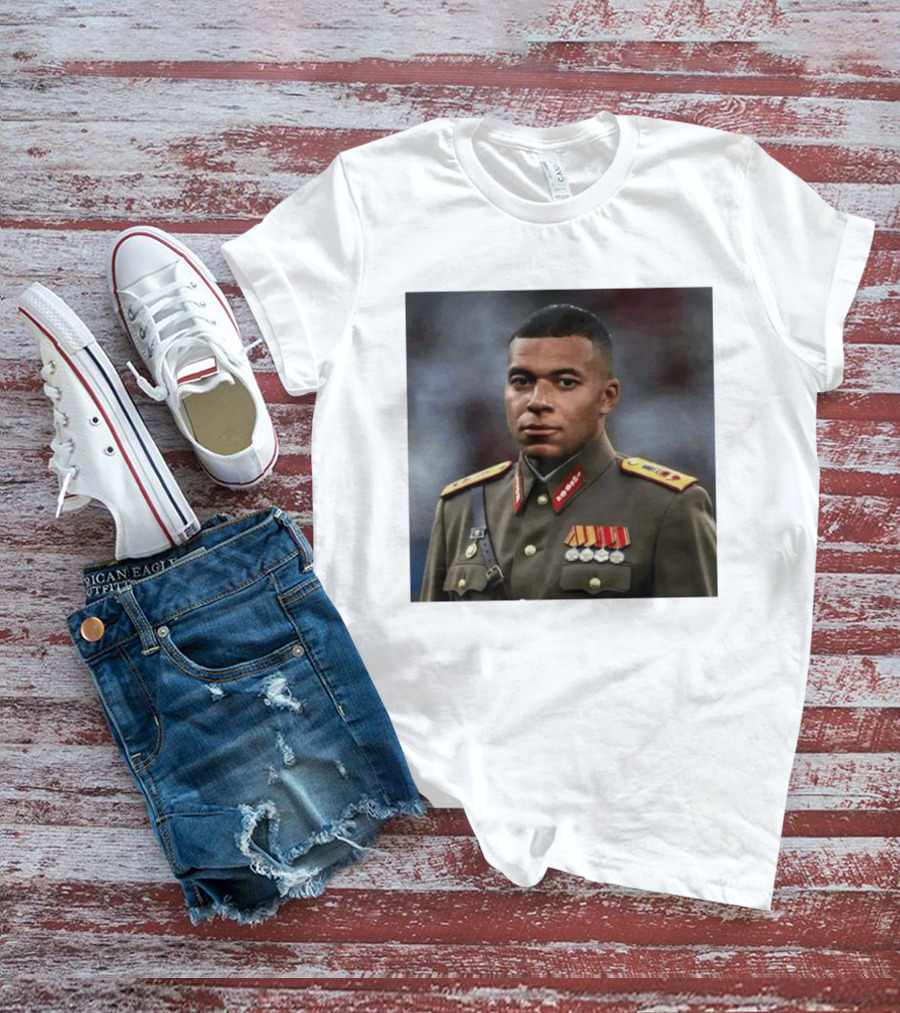 Kylian Mbappe Military Uniform Real Madrid Dictator T-Shirt