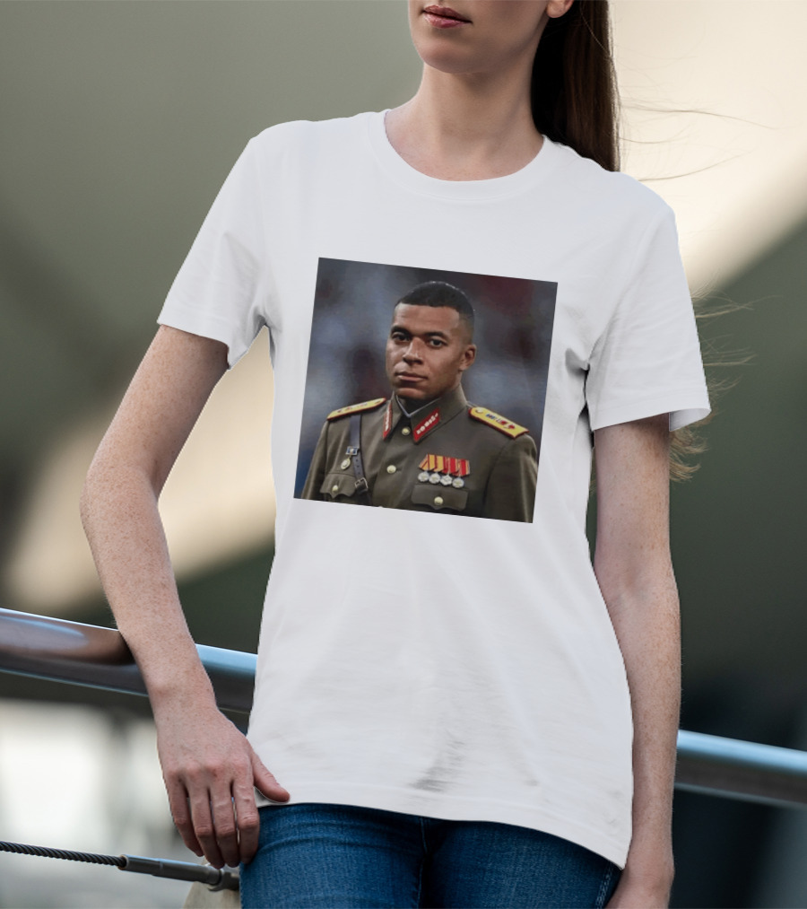 Kylian Mbappe Military Uniform Real Madrid Dictator T-Shirt