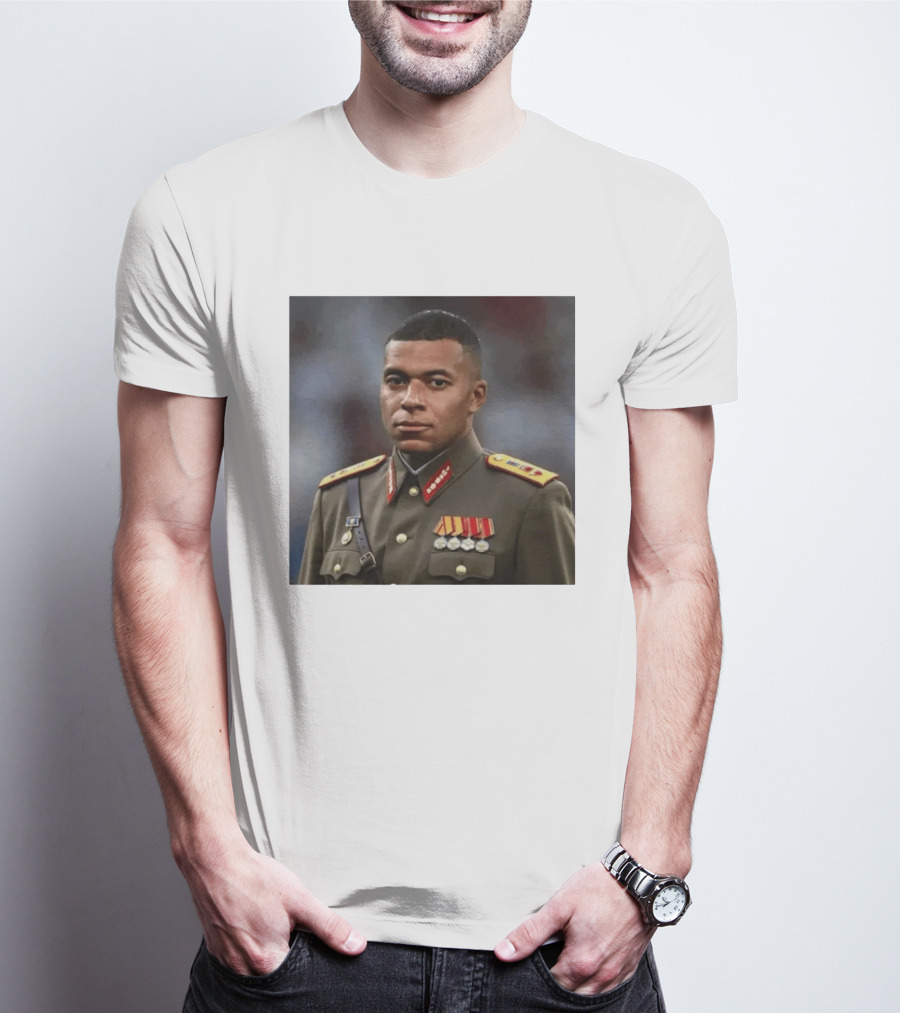 Kylian Mbappe Military Uniform Real Madrid Dictator T-Shirt