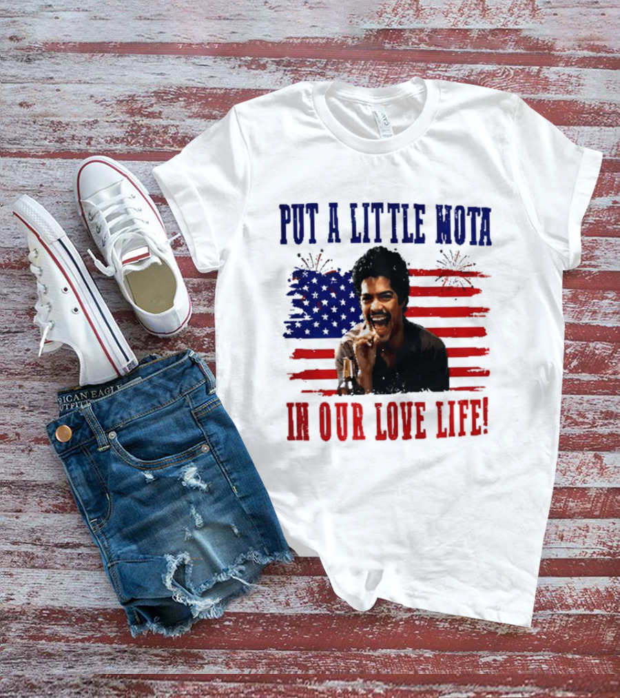 Patriotic La Bamba Put A Little Mota In Our Love Life July 4th Celebration T-Shirt