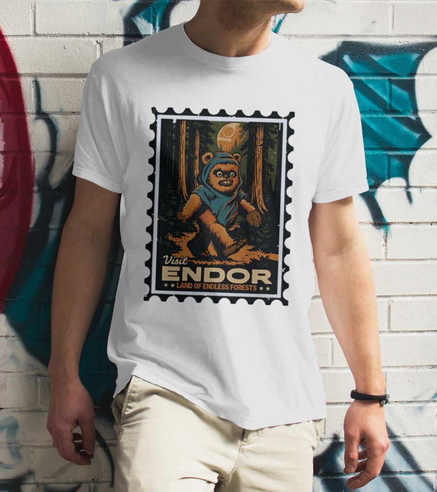 Visit Endor Land Of Endless Forests Ewok Moonlit Adventure T-Shirt